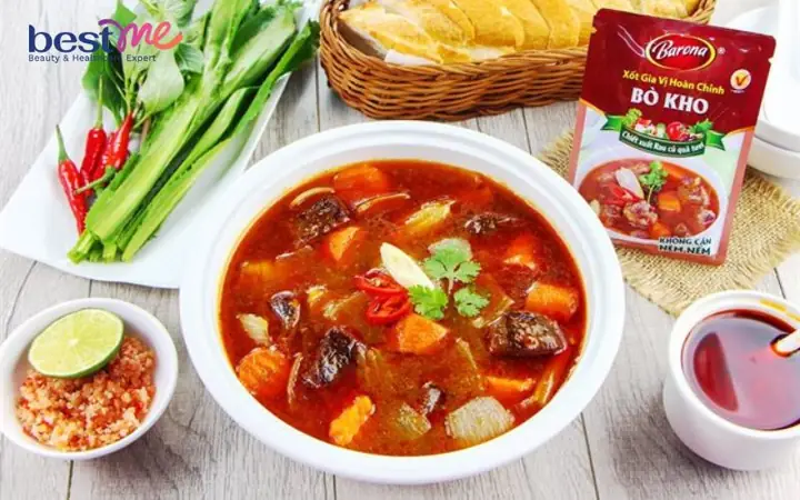 Cách Nấu Bò Sốt Vang Bằng Gói Gia Vị