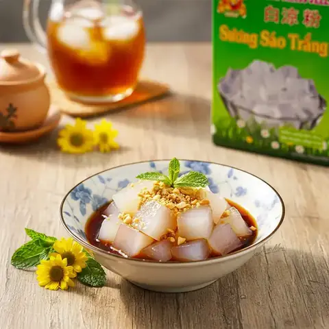 Cách Nấu Bột Sương Sáo Trắng