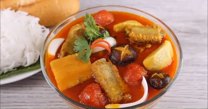 Cách Nấu Bún Cari Heo
