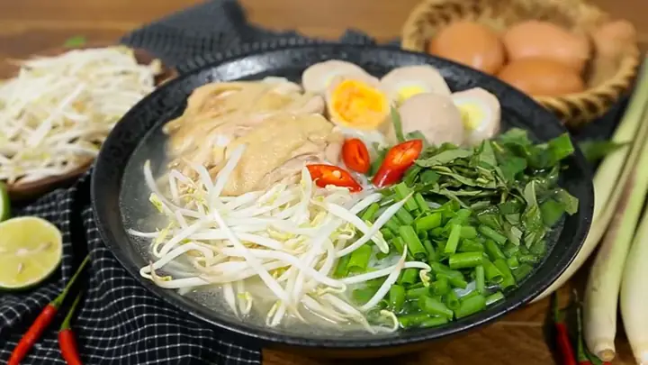 Cách Nấu Bún Gà Mọc