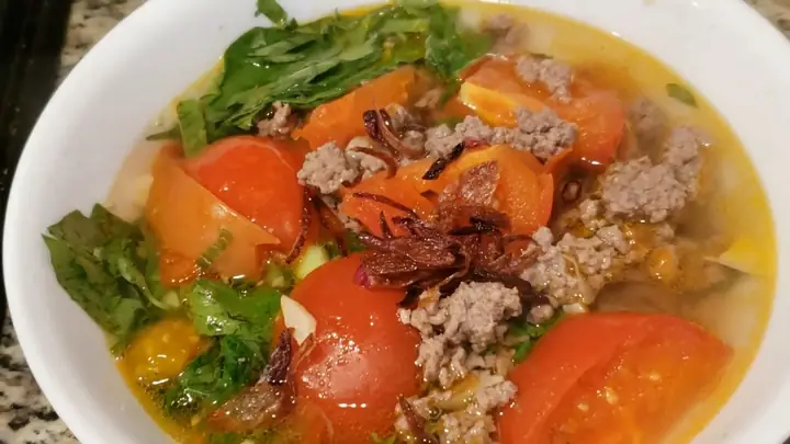 Cách Nấu Bún Thịt Bò Cà Chua