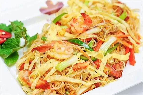 Cách Nấu Bún Xào Singapore