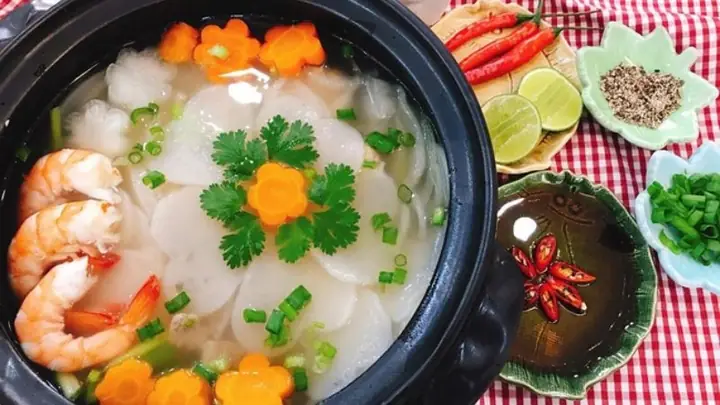 Cách Nấu Canh Bánh Phồng Tôm