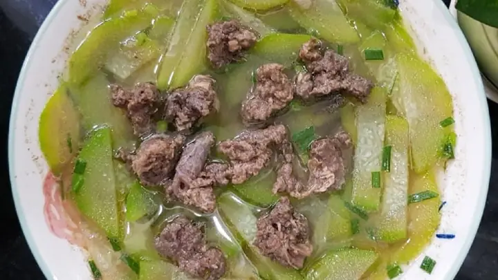 Cách Nấu Canh Bí Thịt Bò