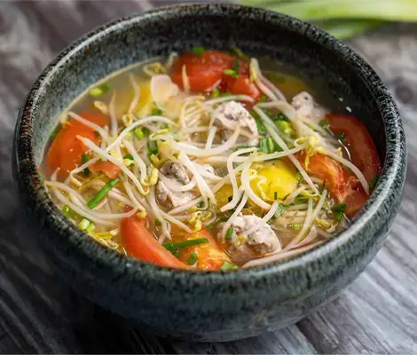 Cách Nấu Canh Chua Ngao Dọc Mùng