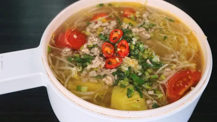 Cách Nấu Canh Chua Thịt Băm Dứa