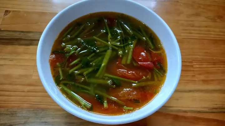 Cách Nấu Canh Chua Tôm Rau Muống