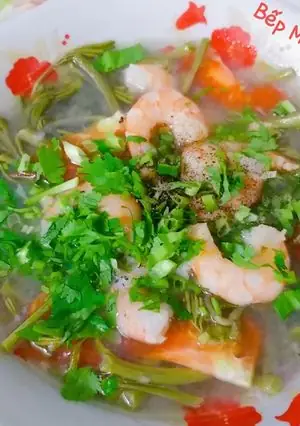 Cách Nấu Canh Chua Tôm Rau Nhút