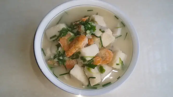 Cách Nấu Canh Khoai Môn Với Tôm