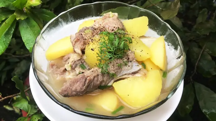 Cách Nấu Canh Khoai Xương