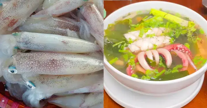 Cách Nấu Canh Mực Lá Lốt
