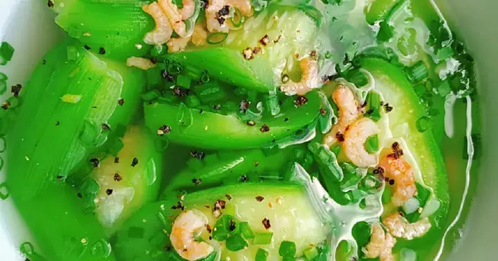 Cách Nấu Canh Mướp Với Tép Khô