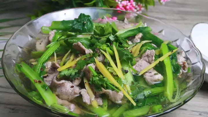 Cách Nấu Canh Rau Cải Với Gừng