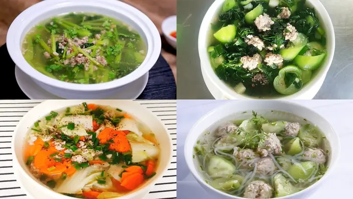 Cách Nấu Canh Rau Củ Thịt Băm