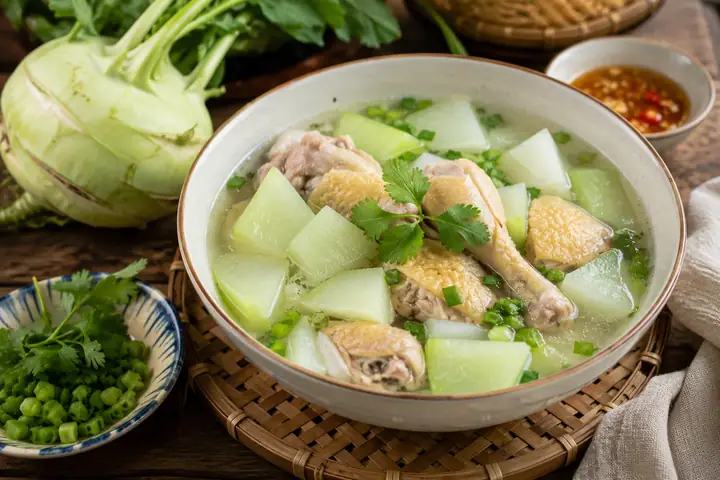 Cách Nấu Canh Su Hào Với Thịt Gà