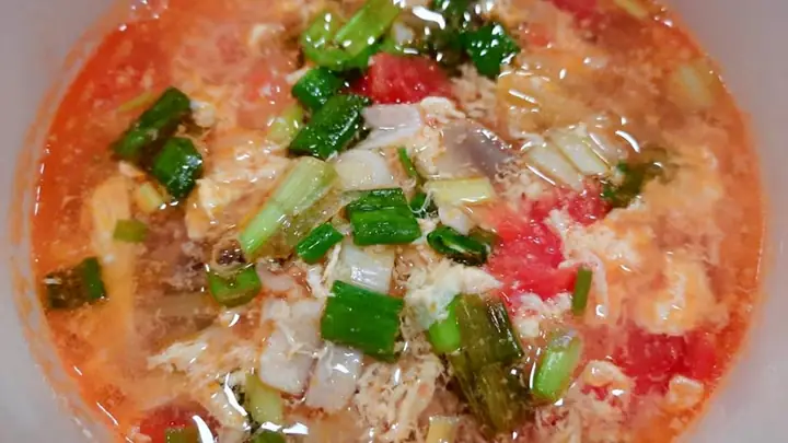 Cách Nấu Canh Trứng Cà Chua Nấm