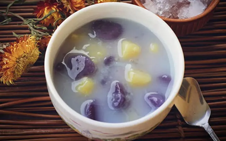 Cách Nấu Chè Khoai Lang Tím Đậu Xanh