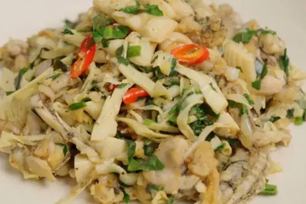 Cách Nấu Ếch Xào Măng