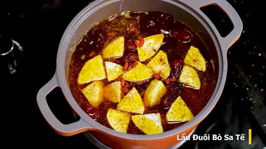 Cách Nấu Lẩu Đuôi Bò Sa Tế