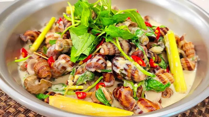 Cách Nấu Ốc Hút Nuoc Cot Dua