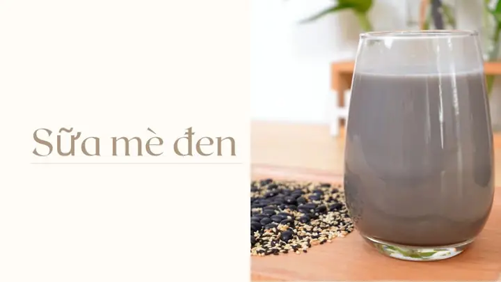 Cách Nấu Sữa Mè Đen Bằng Máy