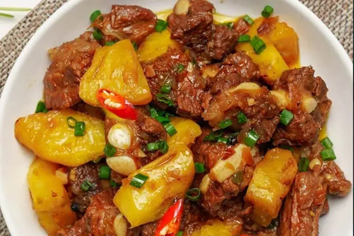 Cách Nấu Sườn Rim Dứa