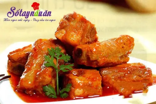 Cách Nấu Sườn Sốt Cà Chua