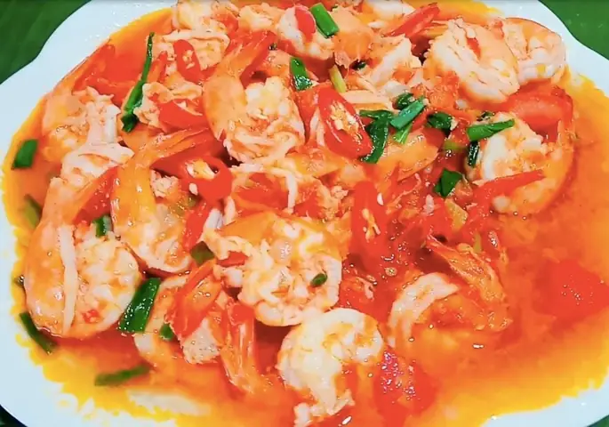Cách Nấu Tôm Sốt Cà Chua