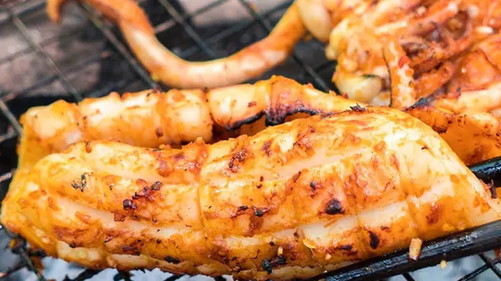 Cách Ướp Mực Nướng Sa Tế