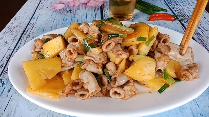 Cách Xào Lòng Với Dứa