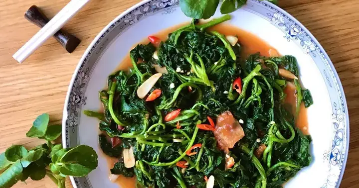Cải Xoong Xào Cà Chua