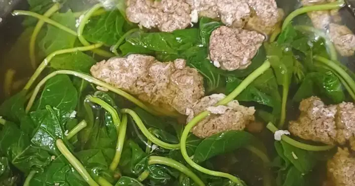 Canh Cua Rau Khoai Lang