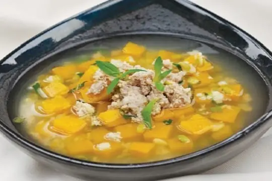 Canh Đậu Xanh Bí Đỏ