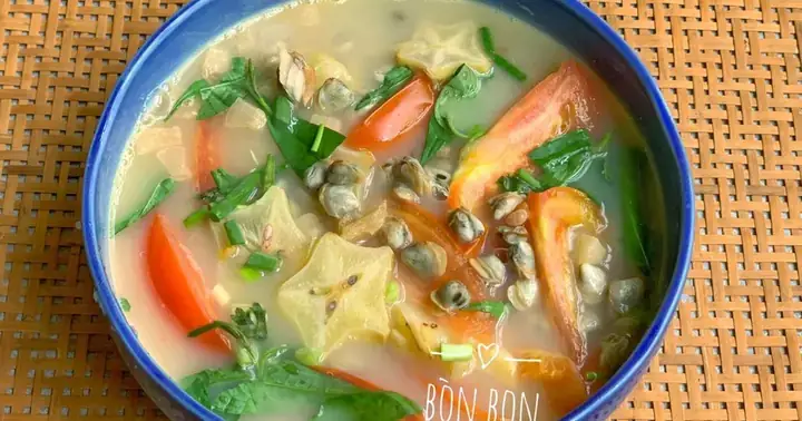 Canh Hến Nấu Lá Lốt