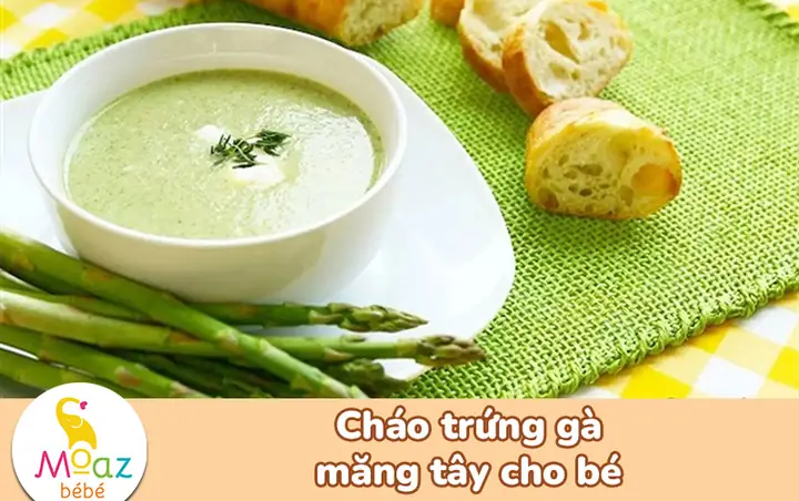 Cháo Gà Măng Tây Cho Bé Ăn Dặm