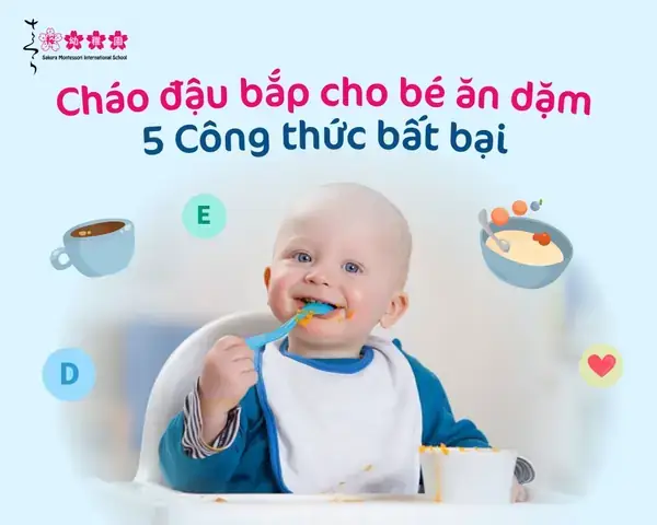 Chao Thit Bo Dau Bap Cho Be