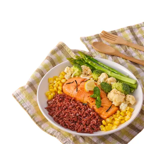 Cơm Gạo Lứt Cá Hồi