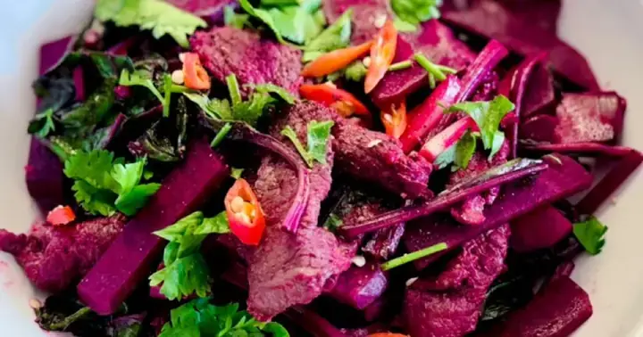 Củ Dền Xào Thịt Bò