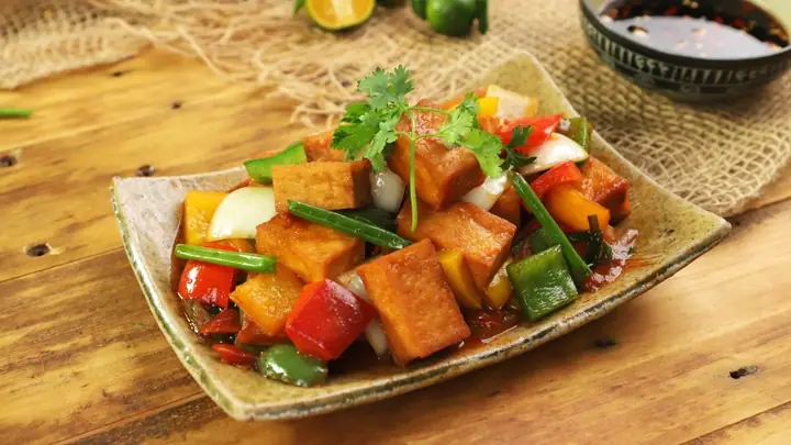 Đậu Hủ Xào Chua Ngọt