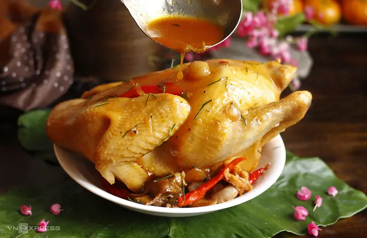 Gà Hấp Nước Mắm Nhĩ