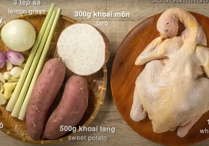Gà Xào Nước Cốt Dừa