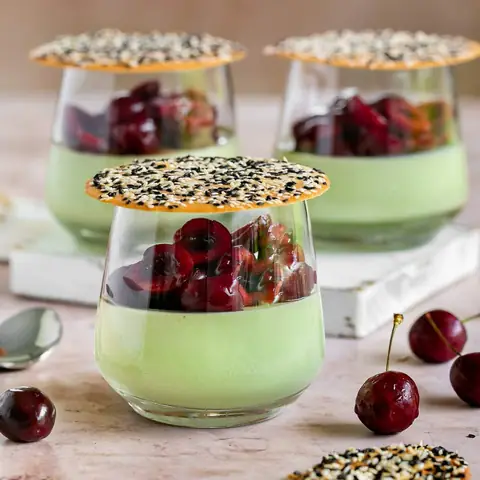 Green Tea Panna Cotta Recipe