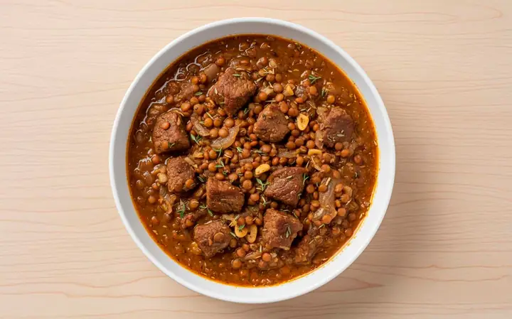 Guiso De Lentejas Con Carne