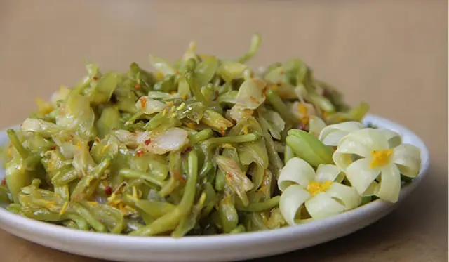 Hoa Đu Đủ Xào Tỏi
