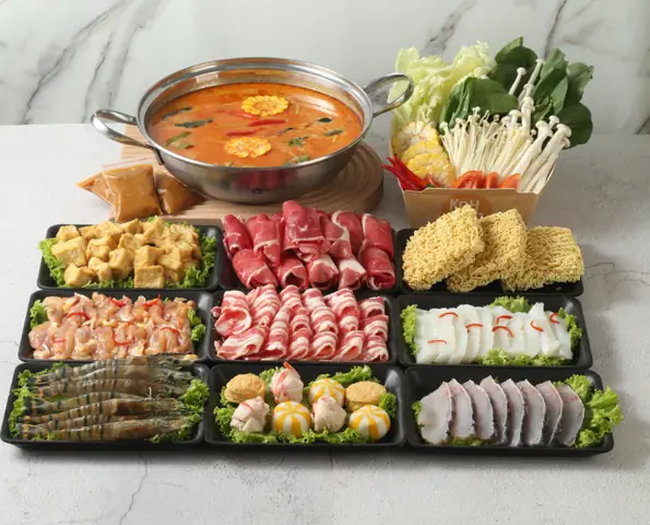 Nguyên Liệu Nấu Lẩu Thái Chua Cay