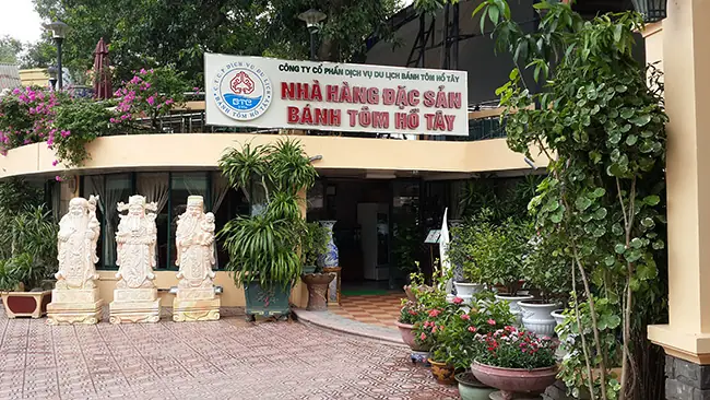 Nhà Hàng Bánh Tôm Hồ Tây