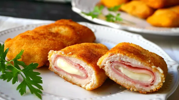 Pechugas Rellenas De Jamon Y Queso