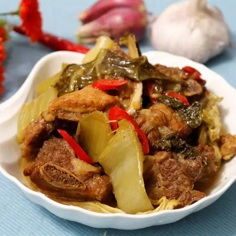 Sườn Non Kho Dưa Cải Chua