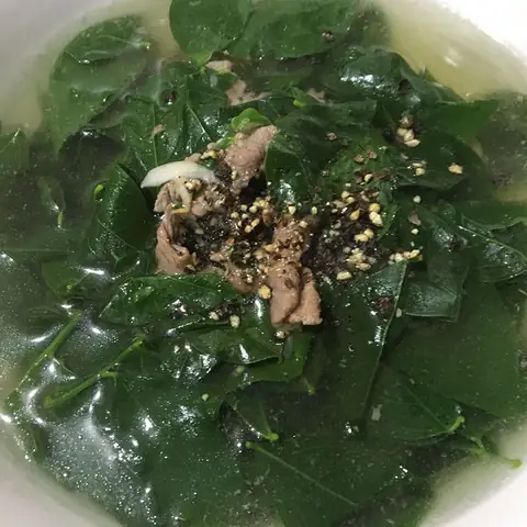 Thịt Bò Nấu Canh Bồ Ngót