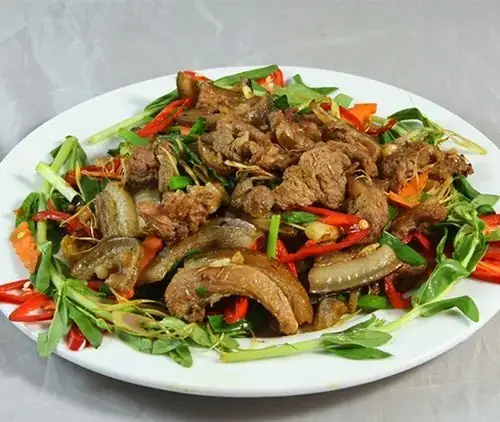 Thịt Dải Xào Sả Ớt